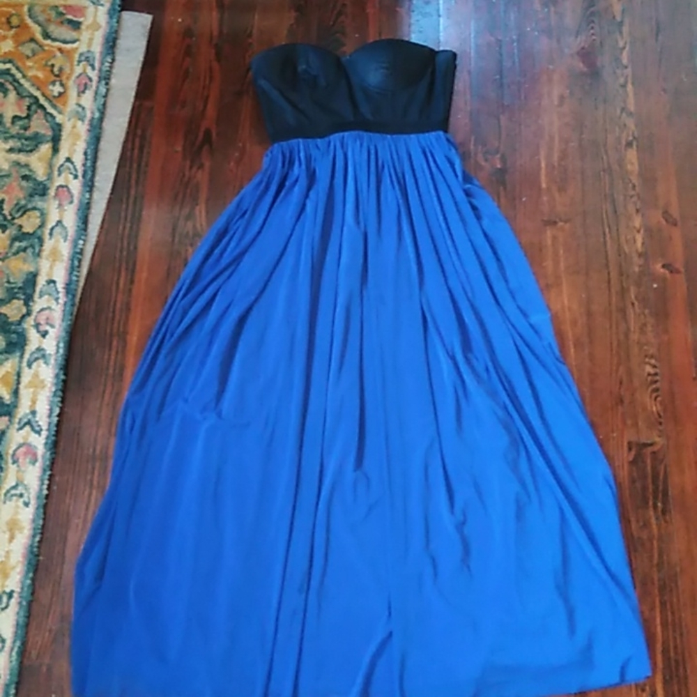 Beautiful long strapless dress